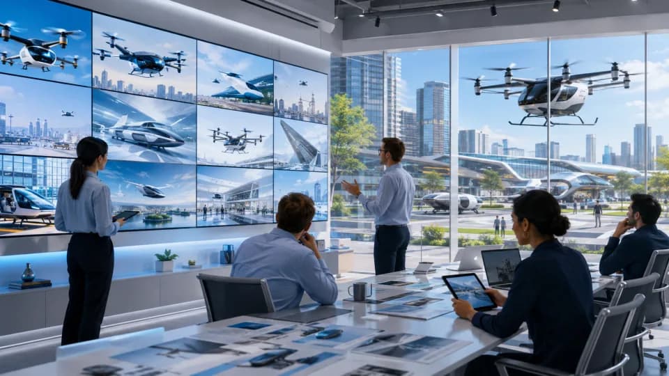 Concept visualization for Company and industry news